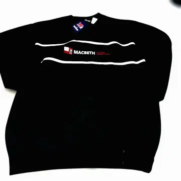 MACBETH 블랙 맨투맨 XL