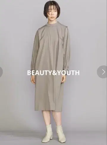 [컨디션 최상] BEAUTY&YOUTH 스탠드 카라 원피스