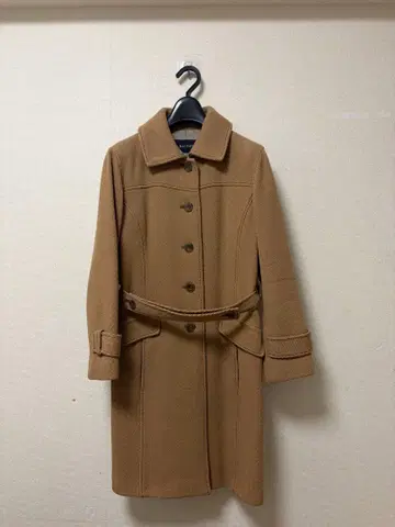 MACPHEE 베이지 미들 코트 롱 코트