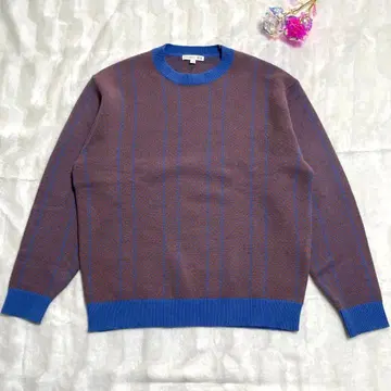 UNIQLO JW Anderson 헤링본 패턴 니트 스웨터 긴팔