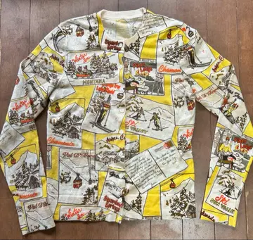 J.Crew 90's 스키 패턴 구제 가디건
