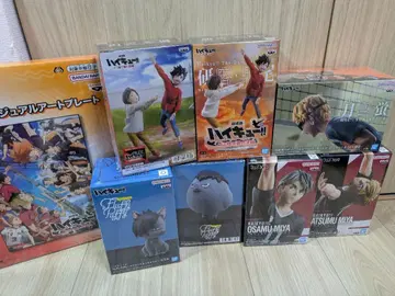 새상품 하이큐!! 피규어 7개와 아트 플레이트 8개 세트 묶음 판매