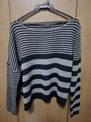 theory 띠어리 보더 니트 스웨터 캐시미어 100% S