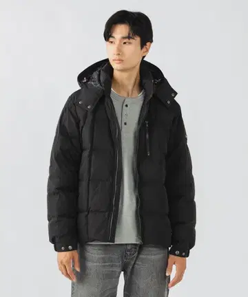 BEAMS HEART 후드 탈부착 가능 다운 자켓 XL