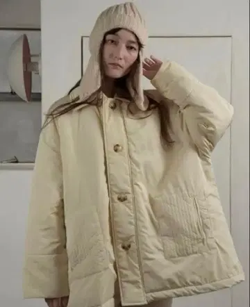 lawgy 퀼팅 자켓 코트