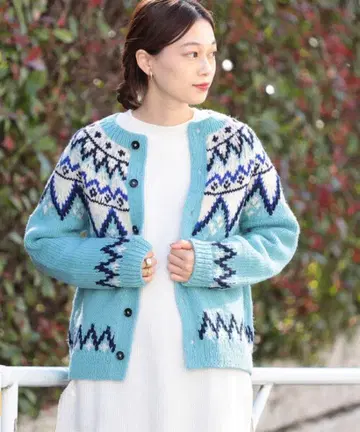 핸드 노르딕 가디건 BEAMS BOY