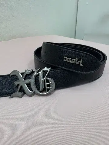 xgirl 블랙 가죽 벨트