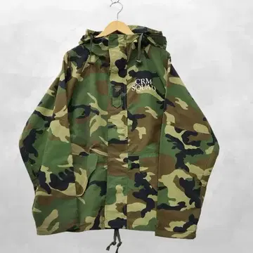 크레이프맨 카모 패턴 카모플라주 집업 로고 프린트 나일론 자켓 L