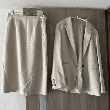 23구 자켓 수트 셋업 베이지