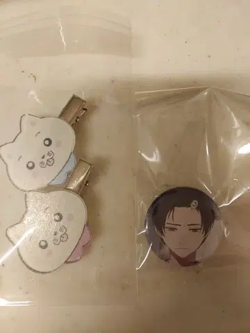 (구매 전 설명문 읽어주세요) 빛이 죽은 여름 헤어 클립 & 배지 세트