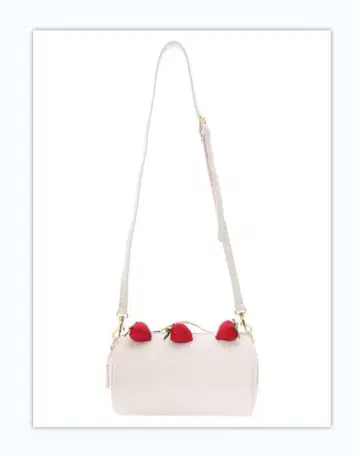 미사용 메종 드 플뢰르 모노그램 롤케이크 숄더백 핑크