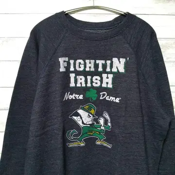 노트르담 레프라콘 맨투맨 다크 그레이 USA 구제 의류