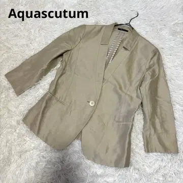 아쿠아 스큐텀 CERRUTI 원단 자켓 베이지 일본제