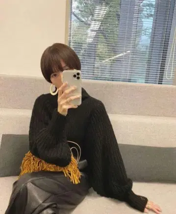 최종 세일 새상품 스타일 믹서 볼륨 슬리브 믹스 니트