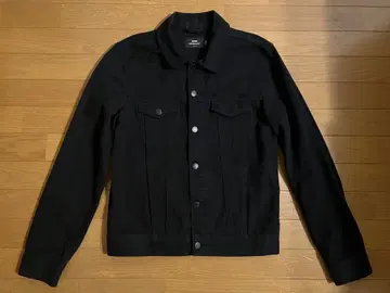 블랙 데님 자켓