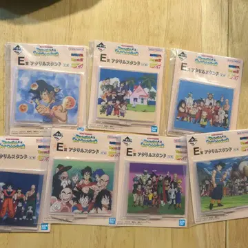 드래곤볼 제일복권 E상 아크릴 스탠드 7종 컴플리트!