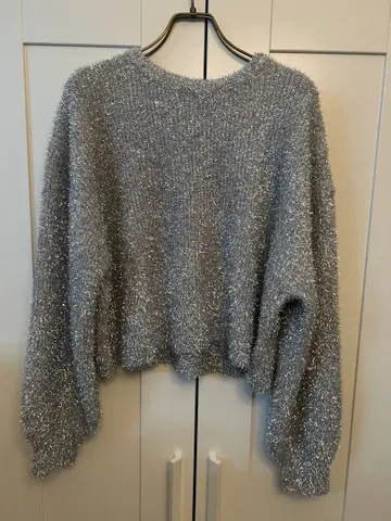 [ 미사용 새상품 ] 글리터 라메 니트