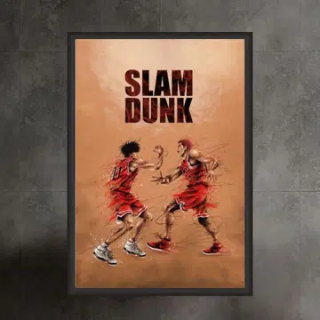 465. 아트 포스터 캐릭터 인테리어 바스켓 스니커즈 아트