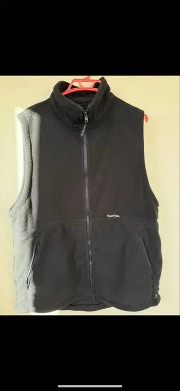Nautica 플리스 베스트 블랙 M 사이즈
