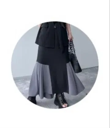 HARE 하이쇼크 머메이드 스커트 블랙