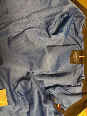 HILFIGER 블랙 나일론 자켓 후드 부착