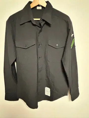 80s 미군 워크 셔츠 밀리터리 셔츠 빈티지 구제 의류 긴팔