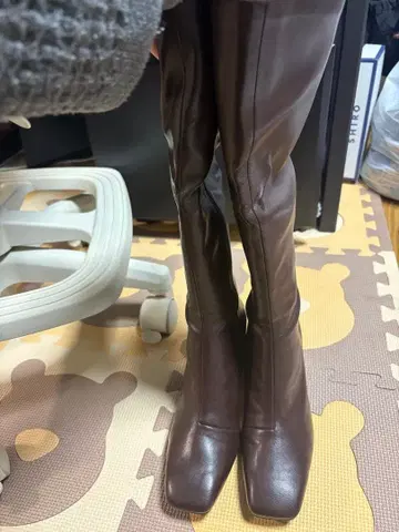 RANDA 브라운 롱 부츠