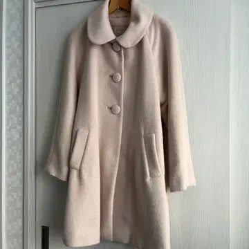 L'est Rose 롱 코트 라이트 핑크 M 사이즈