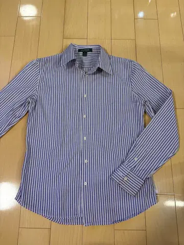 LAUREN 스트라이프 긴팔 셔츠 XS