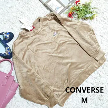 새상품 CONVERSE 모카포카웜 트레이닝복 (M) 브라운/벨로아/자수