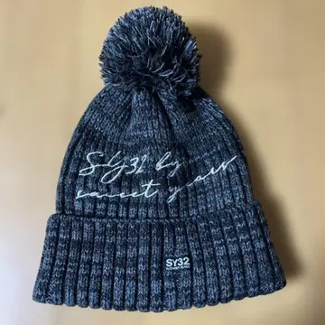 SY32 by SWEET YEARS 폼폼 포함 니트 모자