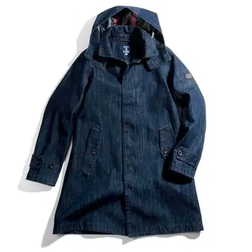 AIGLE x BLUE BLUE 고어텍스 데님 코트 [L]