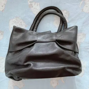 프랑슈리페 리본 천연 가죽 토트백 yukiemon