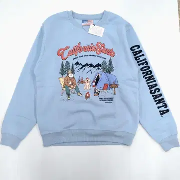 미사용 새상품 색스 캘리포니아 산타 맨투맨 트레이닝복 L 사이즈