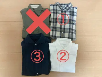 남성용 셔츠 3종 세트