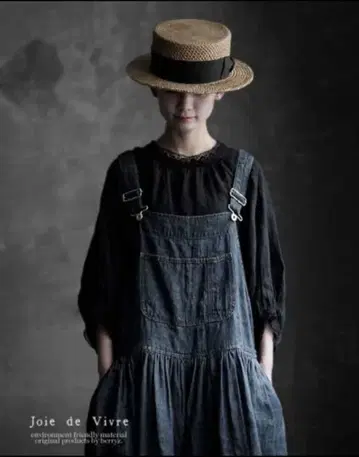 베리스타일 joie de vivre 데님 살로펫 오버롤