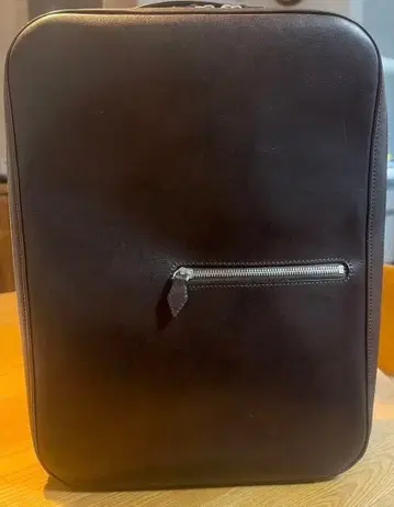 만소 쌍유화지 비즈니스 백팩 다크 브라운