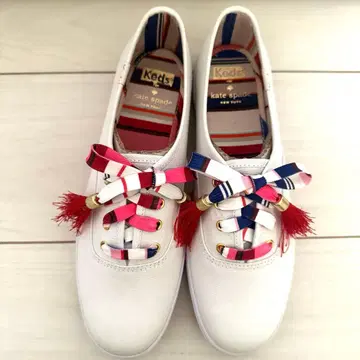 [ 미사용 새상품 ] Keds kate spade 화이트 스니커즈
