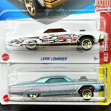 핫휠 미국판 레드 에디션 레이인 로우라이더 2대