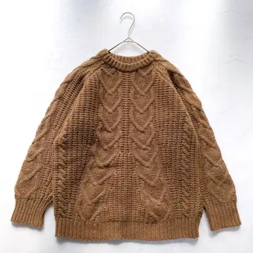 MACPHEE 맥피 에어울 케이블 크루넥 풀오버 S