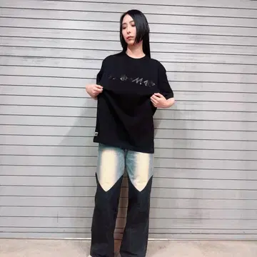 밴드 메이드 로고 티셔츠 블랙