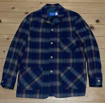 USA 펜들턴 울 옴브레 체크 자켓