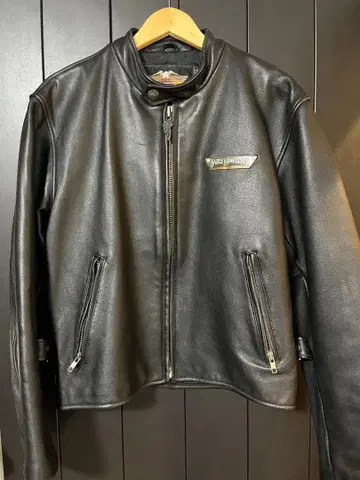 Harley Davidson 가죽 라이더 자켓 L 사이즈 블랙