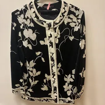 LEONARD 꽃무늬 긴팔 가디건 LL