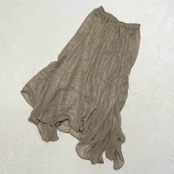 디스코트 시어 아지메 플레어 스커트 에어리 어른 페미닌 모드 F