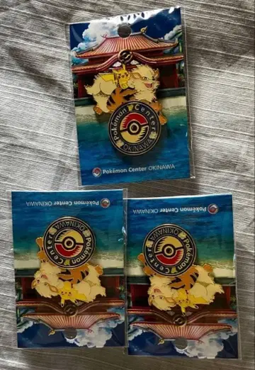 포켓몬 센터 오키나와 한정판 핀 배지 웬디 피카츄