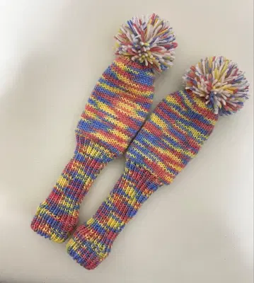 골프 헤드커버 UT용 컬러풀 2개 세트 핸드메이드