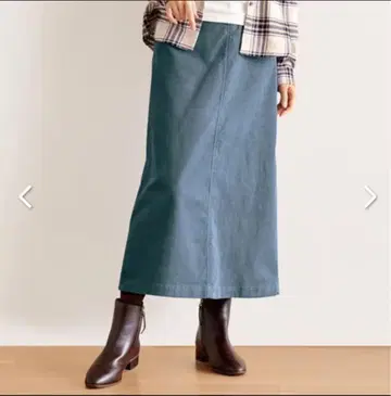 코듀로이 A라인 스커트