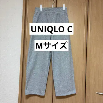 [ UNIQLO ] 맨투맨 와이드 팬츠 / 표준 길이 M 사이즈 그레이