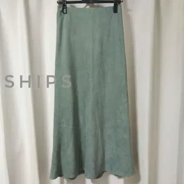 즉시 구매 대환영 페이크 스웨이드 스커트 손세탁 가능 세미 머메이드 민트